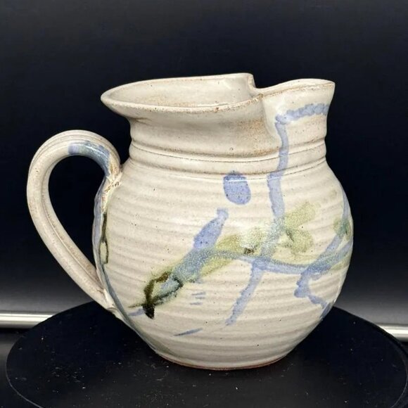 Vintage Studio B Pottery Stoneware Hand Made Pitcher Signed - Picture 1 of 8